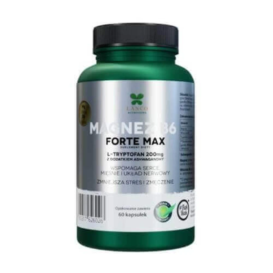 LANCO NUTRITIONS Магний B6 Форте Макс, 60 капсул: цены и характеристики