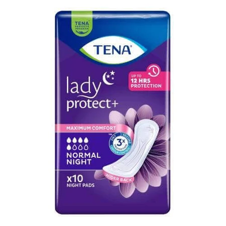 TENA Lady Protect+ Normal Night анатомічні підгузки, 10 шт.: ціни та характеристики