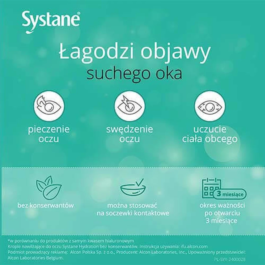 Глазные капли Systane Hydration без консервантов, 10 мл: цены и характеристики