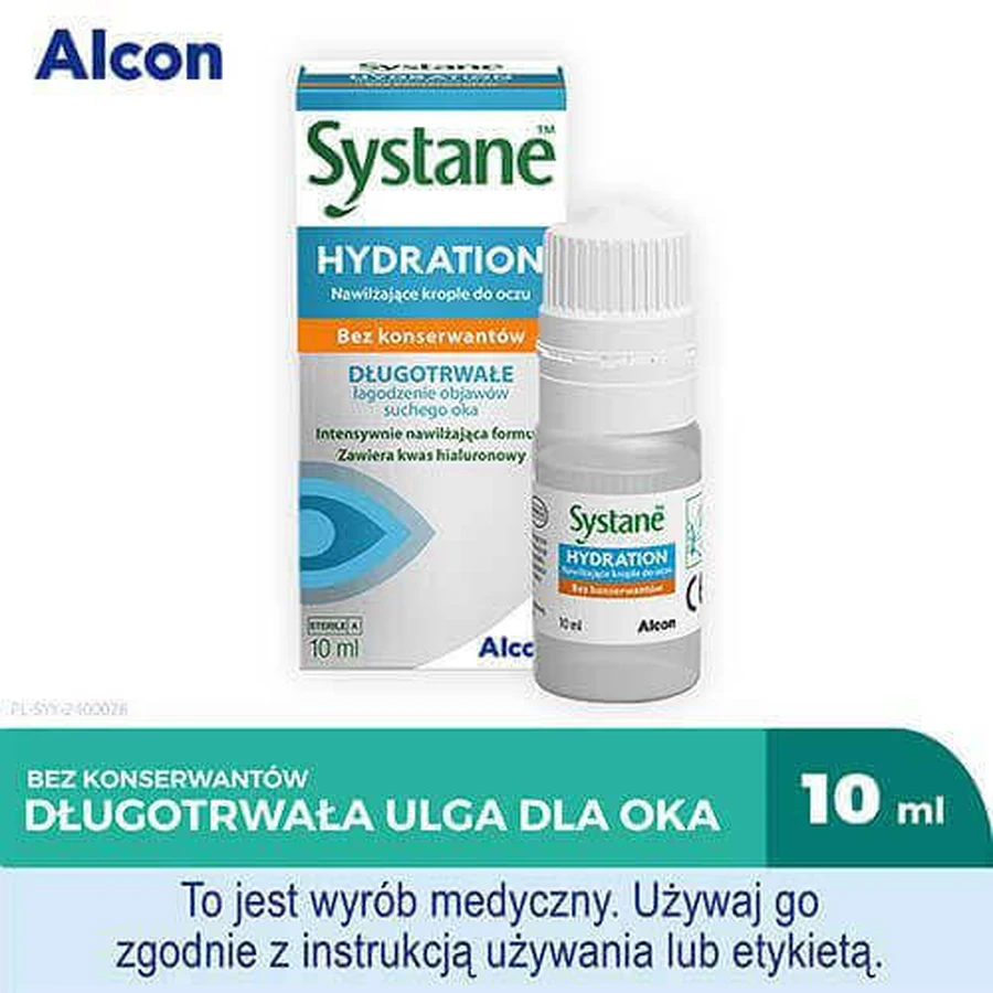 Глазные капли Systane Hydration без консервантов, 10 мл: цены и характеристики