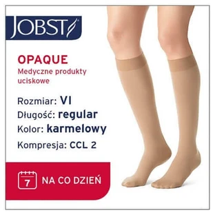 JOBST OPAQUE длинные компрессионные носки CCL2 карамельного цвета, размер 6 ZP