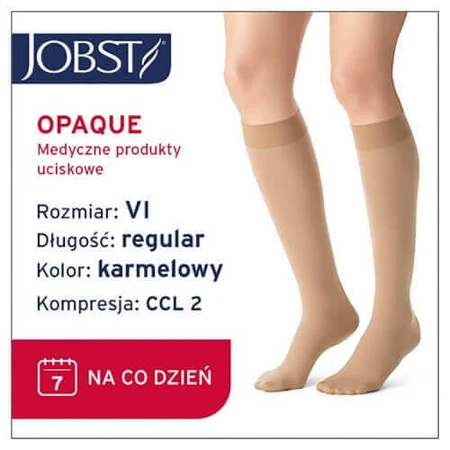 JOBST OPAQUE длинные компрессионные носки CCL2 карамельного цвета, размер 6 ZP: цены и характеристики