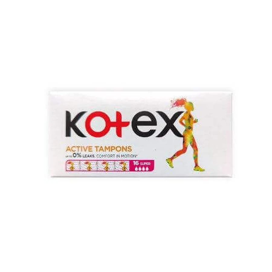 Тампони Kotex Active Super, 16 шт.: ціни та характеристики