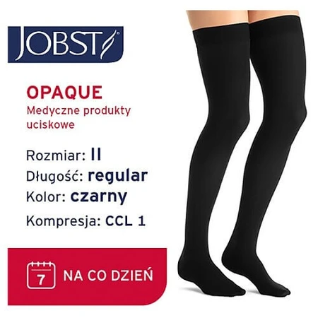 Длинные компрессионные чулки JOBST OPAQUE CCL1 черного цвета, размер 2 ZP: цены и характеристики