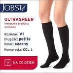 JOBST ULTRASHEER Короткі компресійні шкарпетки CCL1 чорні, розмір 6 ZP: ціни та характеристики