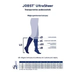 JOBST ULTRASHEER Короткі компресійні шкарпетки CCL1 чорні, розмір 6 ZP: ціни та характеристики