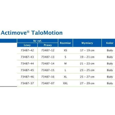 Стабилизатор голеностопа Actimove Professional Line с компрессией XL правый белый: цены и характеристики