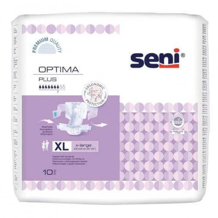 SENI OPTIMA PLUS X-LARGE Підгузки з поясом, 10 шт.: ціни та характеристики