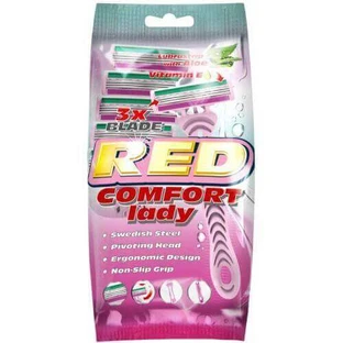 Одноразова бритва Mattes Red Comfort Lady, 5 шт.