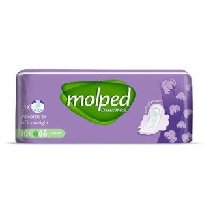 Гігієнічні серветки MOLPED Classic звичайні, 10шт