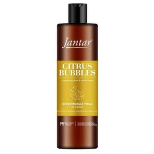 FARMONA JANTAR Citrus Bubbles Регенерирующая пена для ванны с эссенцией янтаря и экстрактом апельсина, 400 мл