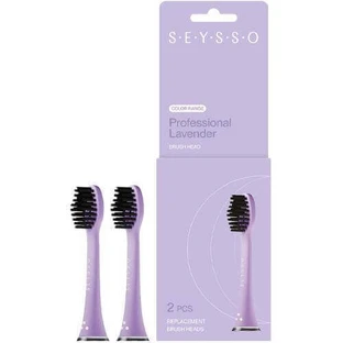 Seysso Color Professional Lavender Сменные насадки для зубной щетки sonic, 2 шт.