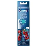 Сменные насадки Oral-B Pro Kids 3+ Superior Cleaning для электрических зубных щеток Spider-Man, 4 шт.