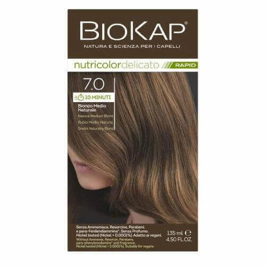 BIOKAP DELICATO RAPID 7.0 Средний натуральный блондин - 135 мл: цены и характеристики