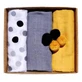 EGA KIDS Муслиновые подгузники Eco Pompony 60х80см желто-серые комплект №1 (2546), 3шт