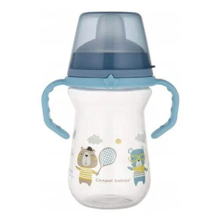 CANPOL BABIES FirstCup чашка с силиконовым горлышком BONJOUR PARIS 250 мл голубая