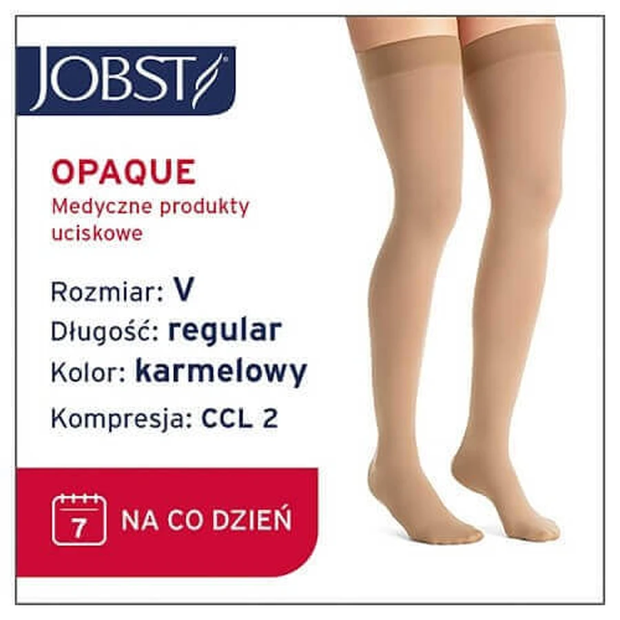 Длинные компрессионные чулки JOBST OPAQUE CCL2 карамель, размер 5 ZP: цены и характеристики
