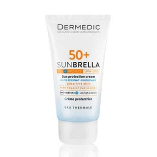 Dermedic Сонцезахисний крем-парасолька SPF50+ для чутливої та судинної шкіри, 50 мл