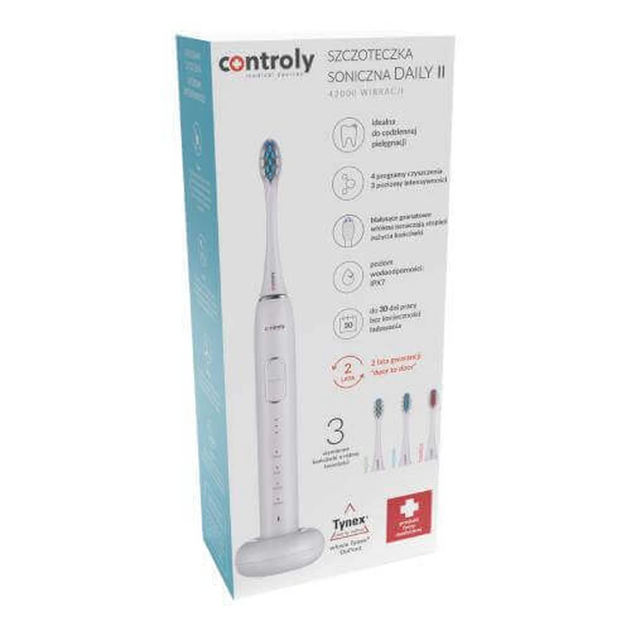Зубная щетка HYDREX Controly Daily II sonic toothbrush white: цены и характеристики