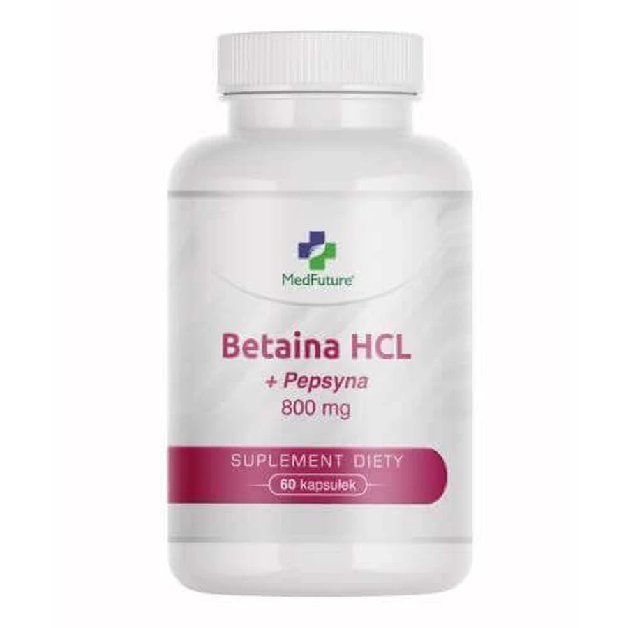 MedFuture Бетаїн HCL + пепсин, 60 капсул: ціни та характеристики