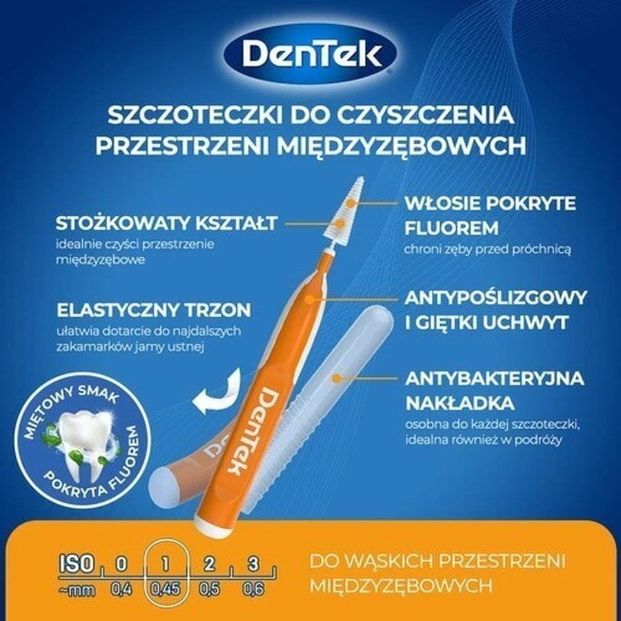Межзубные щетки DENTEK Easy Brush размер 1, 12 шт.: цены и характеристики