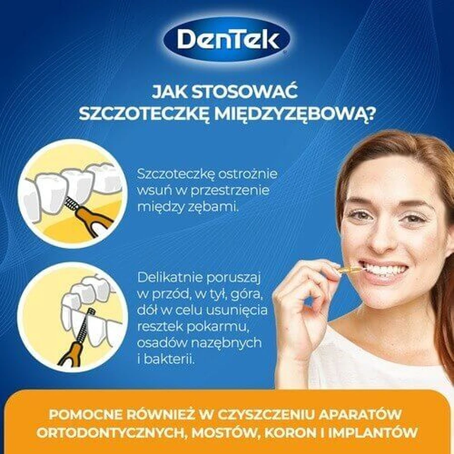Межзубные щетки DENTEK Easy Brush размер 1, 12 шт.: цены и характеристики