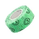 VITAMMY Autoband Эластичный когезивный бинт 2,5 см х 450 см Зеленые смайлики