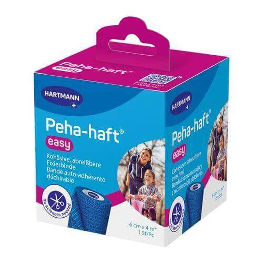 HARTMANN Peha-haft Easy підтримуючий бинт синій 6см х 4м: ціни та характеристики