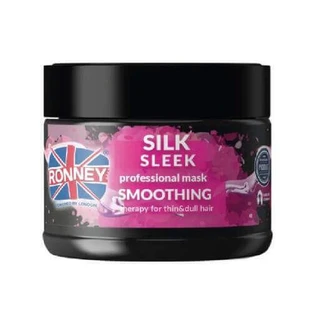 RONNEY Silk Sleek Розгладжуюча маска для тонкого і сухого волосся з шовком, 300 мл