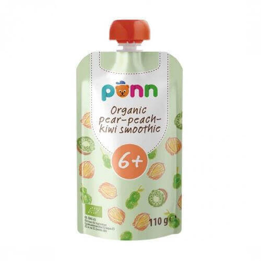 SALVEST PÕNN BIO Персик с киви, 110 г: цены и характеристики