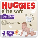 Підгузки HUGGIES Elite Soft розмір 4 (9-14 кг), 38 шт.
