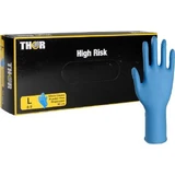 Нитриловые перчатки ABENA Thor High Risk 30см синие размер L, 50шт