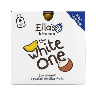 Ella's Kitchen Bio White One Фруктовое пюре с дыней и кокосом, 4 x 90 г