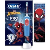 Электрическая зубная щетка ORAL-B Pro Kids 3+ Spiderman + футляр, 1 шт.