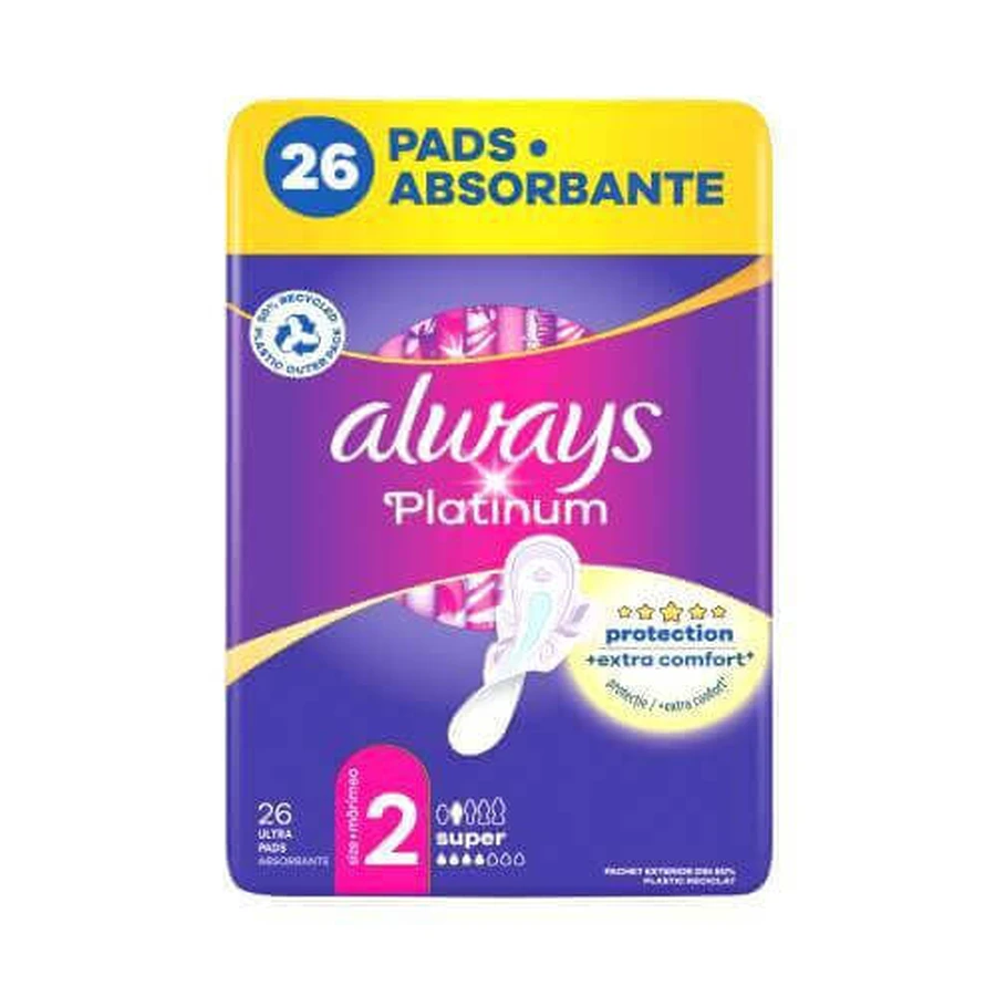 ALWAYS Platinum Super Sanitary Pads, 26 шт.: цены и характеристики