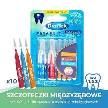 Межзубные щетки DENTEK Easy Brush размер 1,2,3, 10шт: цены и характеристики