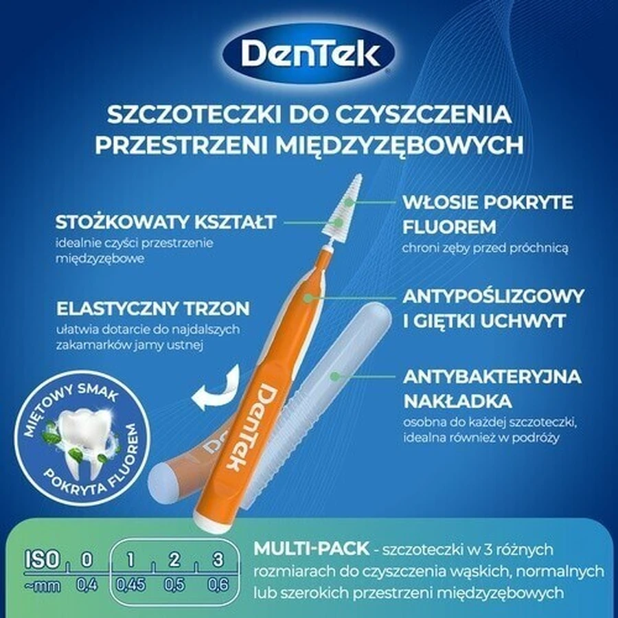 Межзубные щетки DENTEK Easy Brush размер 1,2,3, 10шт: цены и характеристики