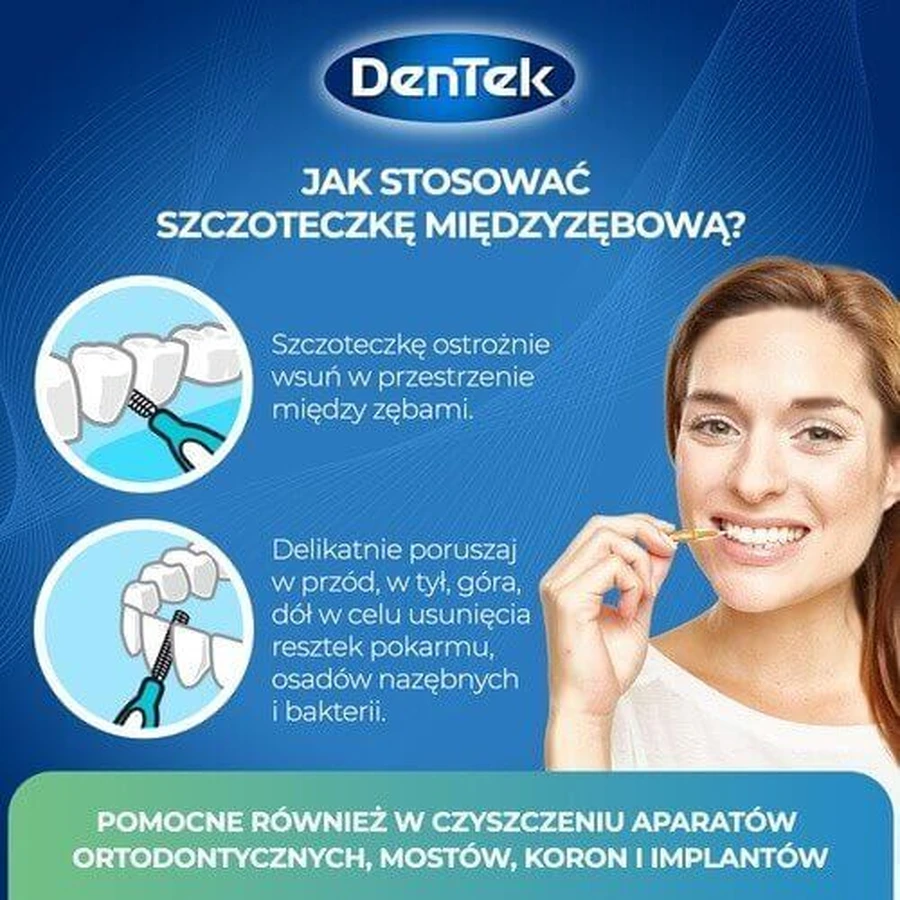 Межзубные щетки DENTEK Easy Brush размер 1,2,3, 10шт: цены и характеристики