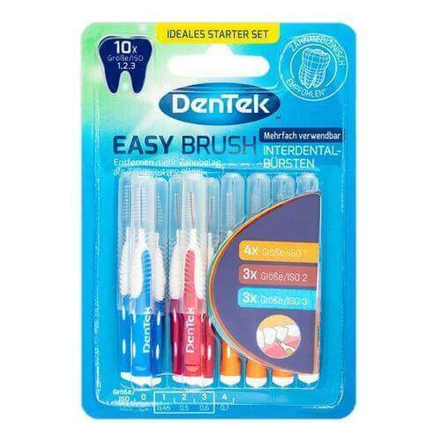 Межзубные щетки DENTEK Easy Brush размер 1,2,3, 10шт: цены и характеристики