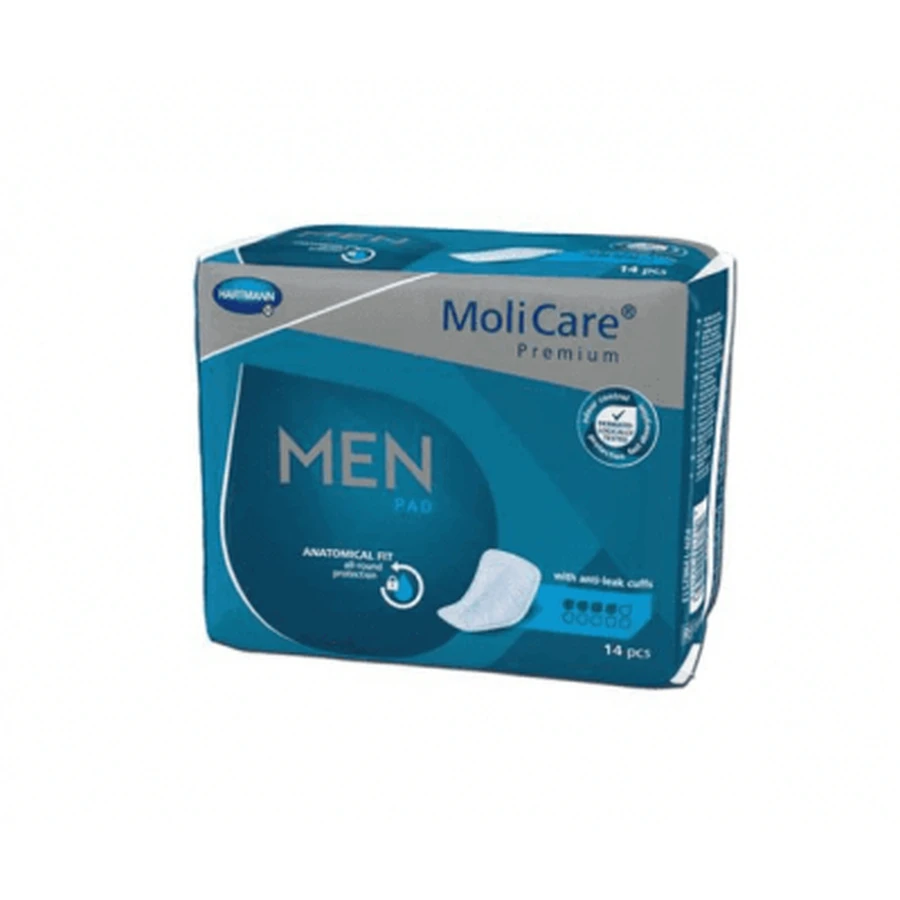 MoliCare Premium MEN PAD вбираючі анатомічні устілки 4 краплі, 14 шт.: ціни та характеристики
