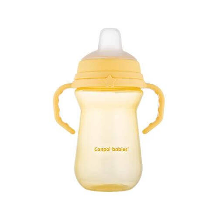 CANPOL BABIES Детская чашка с силиконовым мундштуком FirstCup, 250 мл 56/615_yel: цены и характеристики