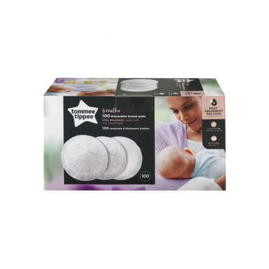 Прокладки для грудей Tommee Tippee, 100шт. ПОШКОДЖЕНА КАРТОННА УПАКОВКА: ціни та характеристики