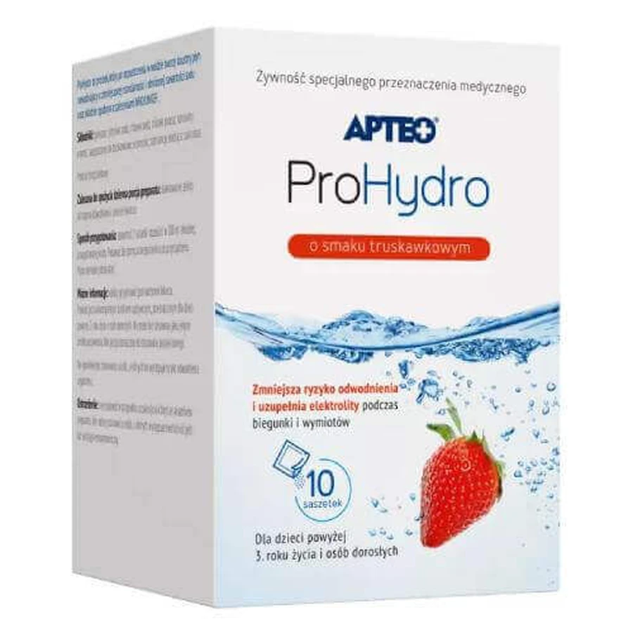 APTEO ProHydro со вкусом клубники, 10 пакетиков: цены и характеристики