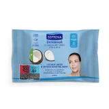 SEPTONA Dermasoft Очищуючі вологі серветки з кокосовою водою для обличчя та очей, 20шт