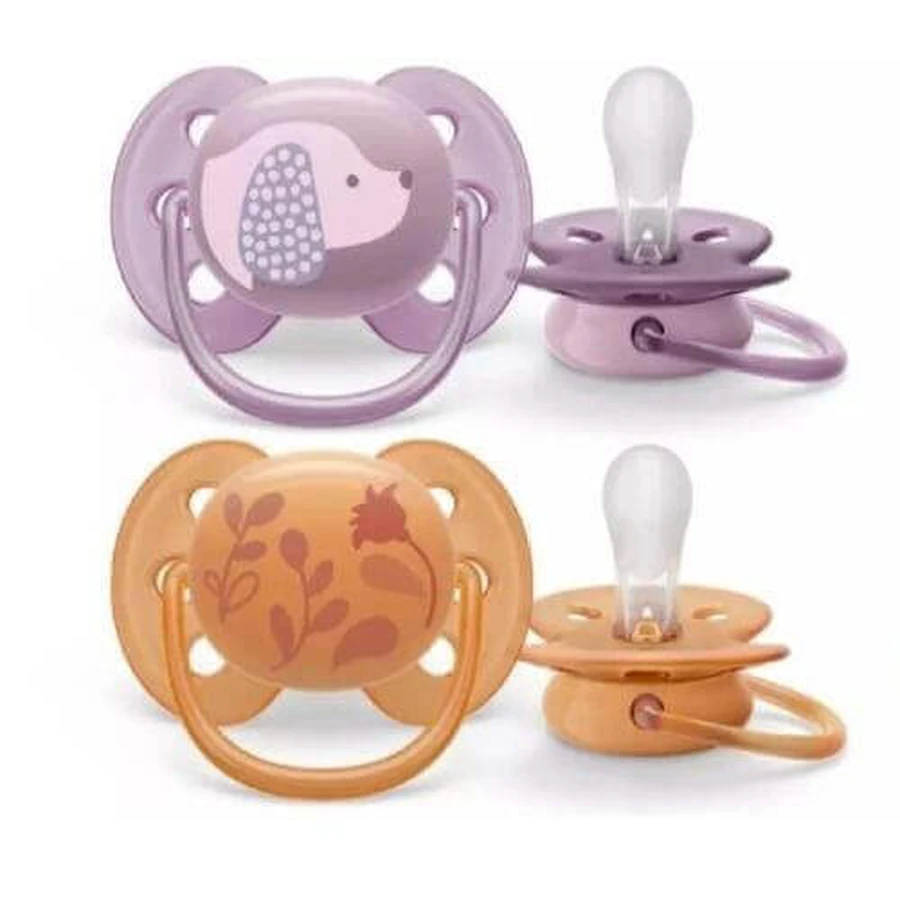 AVENT Ultra Soft ортодонтическая пустышка 6-18м SCF091/18, 2шт: цены и характеристики