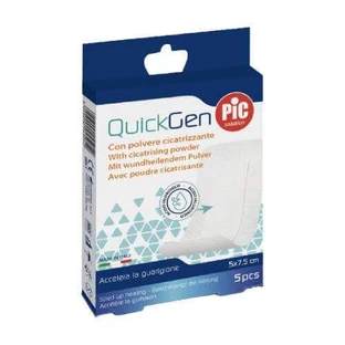 Марлевий пластир з гіалуроновою кислотою PIC QuickGen 5 х 7,5 см, 5 шт.