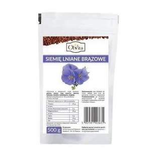 OLVITA Коричневое льняное семя, 500 г
