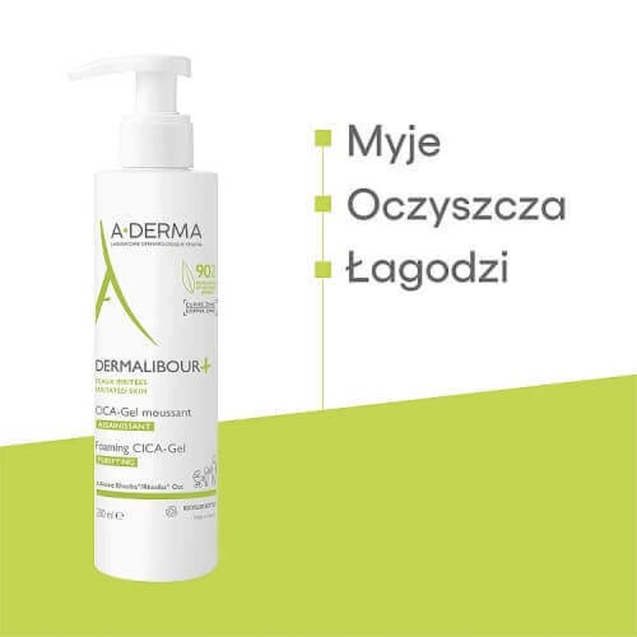 Гель для умывания A-DERMA DERMALIBOUR+ CICA, 200 мл: цены и характеристики