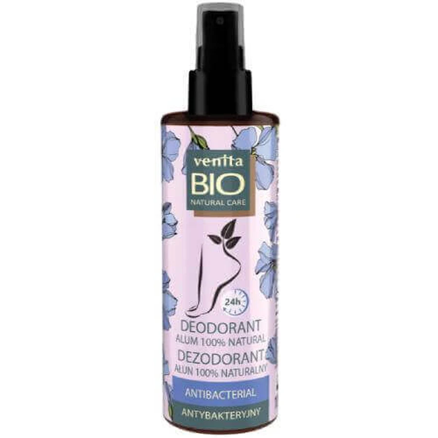 Антибактеріальний дезодорант для ніг VENITA Bio Natural Care, 100 мл: ціни та характеристики