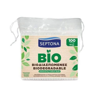 Ватные палочки SEPTONA Ecolife Bio Biodegradable, 100 шт.